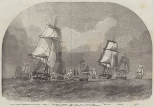 Den baltiske flåten forlater Spithead